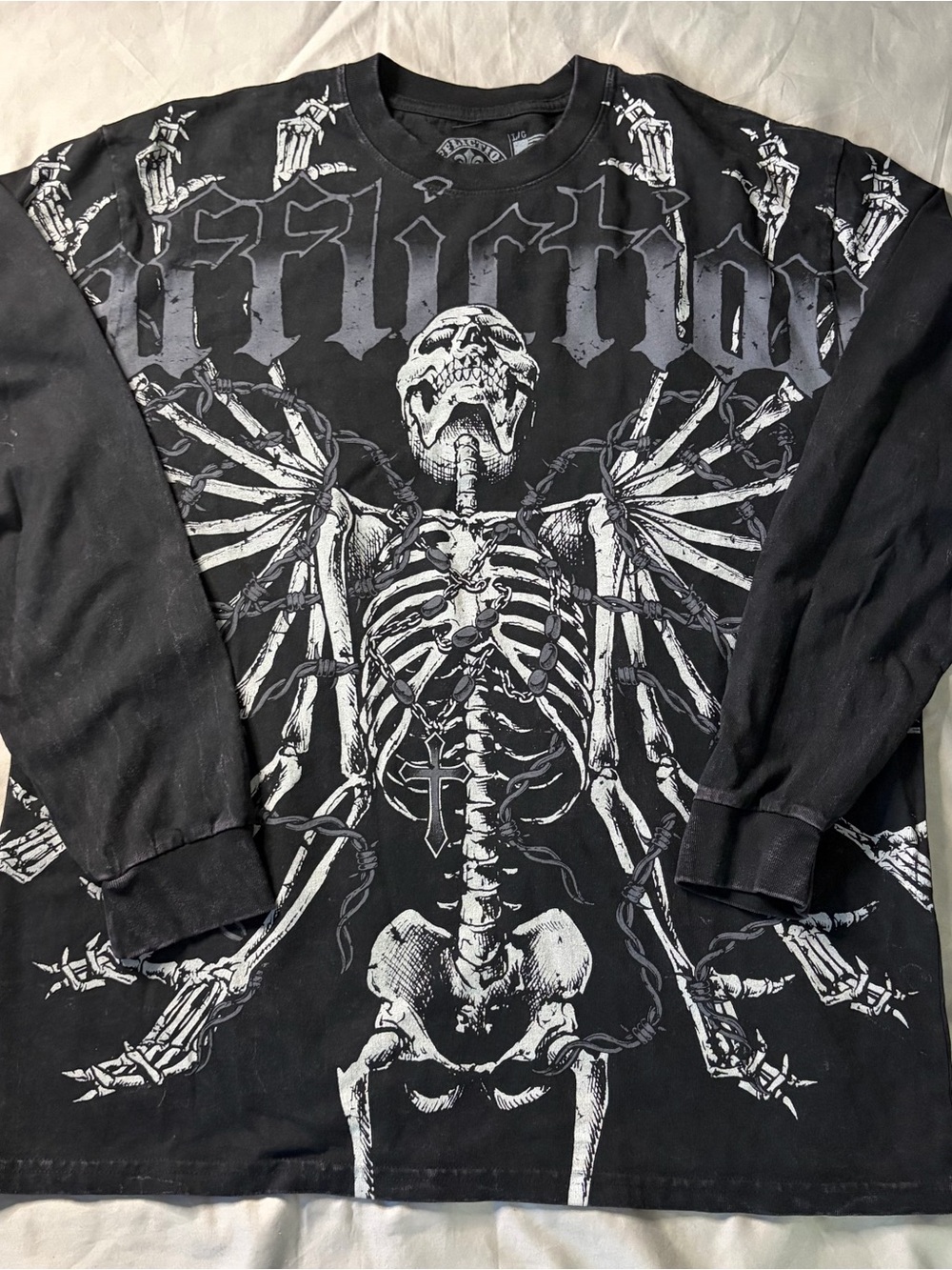 Affliction Obsidian Black Long Sleeve T-Shirt